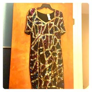 Vintage Dazzling Sequin Cocktail Dress